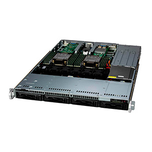 Сервер Supermicro SuperServer 1U 611C-TN4R/ 2x5418N/ 4x32Gb/ 1xSSD 960Gb/ AOC-S3908L/ 2x10Gb/ SFT-DCMS-SINGLE