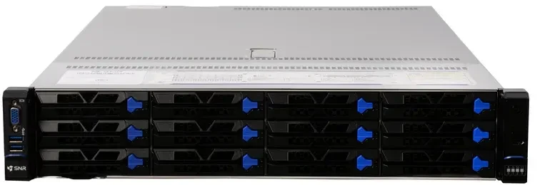Серверная платформа SNR-SR2412LS-NV Rack 2U, 2xXeon LGA4677, 32xDDR5/5600MHz(upto 8TB), 12xHDD LFF/SFF SATA/SAS/NVMe + 2xSFF rear, 2x M.2 (2280 / 22110), noRAID, 8xPCIe 5.0/4.0, 2x1GbE, 2x1300W, Rails