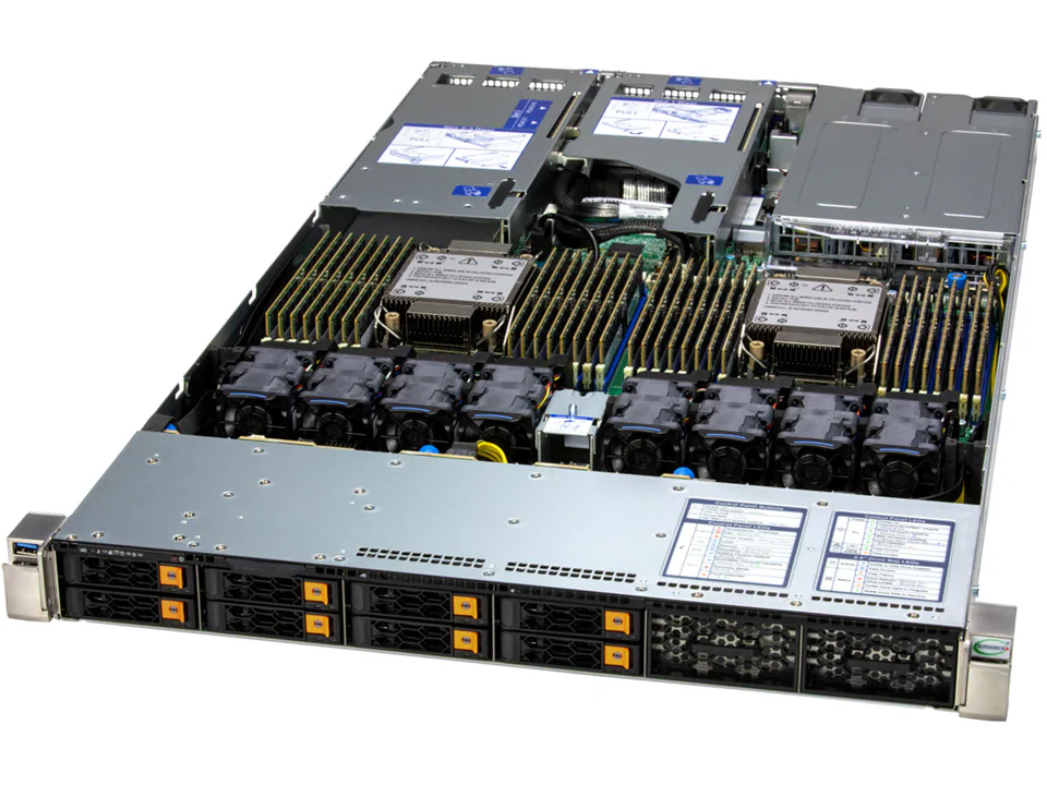 Сервер Supermicro SuperServer 1U 122H-TN 2x6530P/ 8x64GB/ 1xM.2 NVMe 480GB/ 2x10Gb/ SFT-DCMS-SINGLE