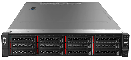 Сервер Lenovo ThinkSystem SR655 Rack 2U,1xEPYC 7702P 64C (2.0GHz/200W),16xDIMM DDR4 UP to 2TB,16xSFF SAS/SATA,2x25GbE SFP28,1x1100W,2x2.8m p/c,XCP PE w/3Yr SW, 7Z01S60900