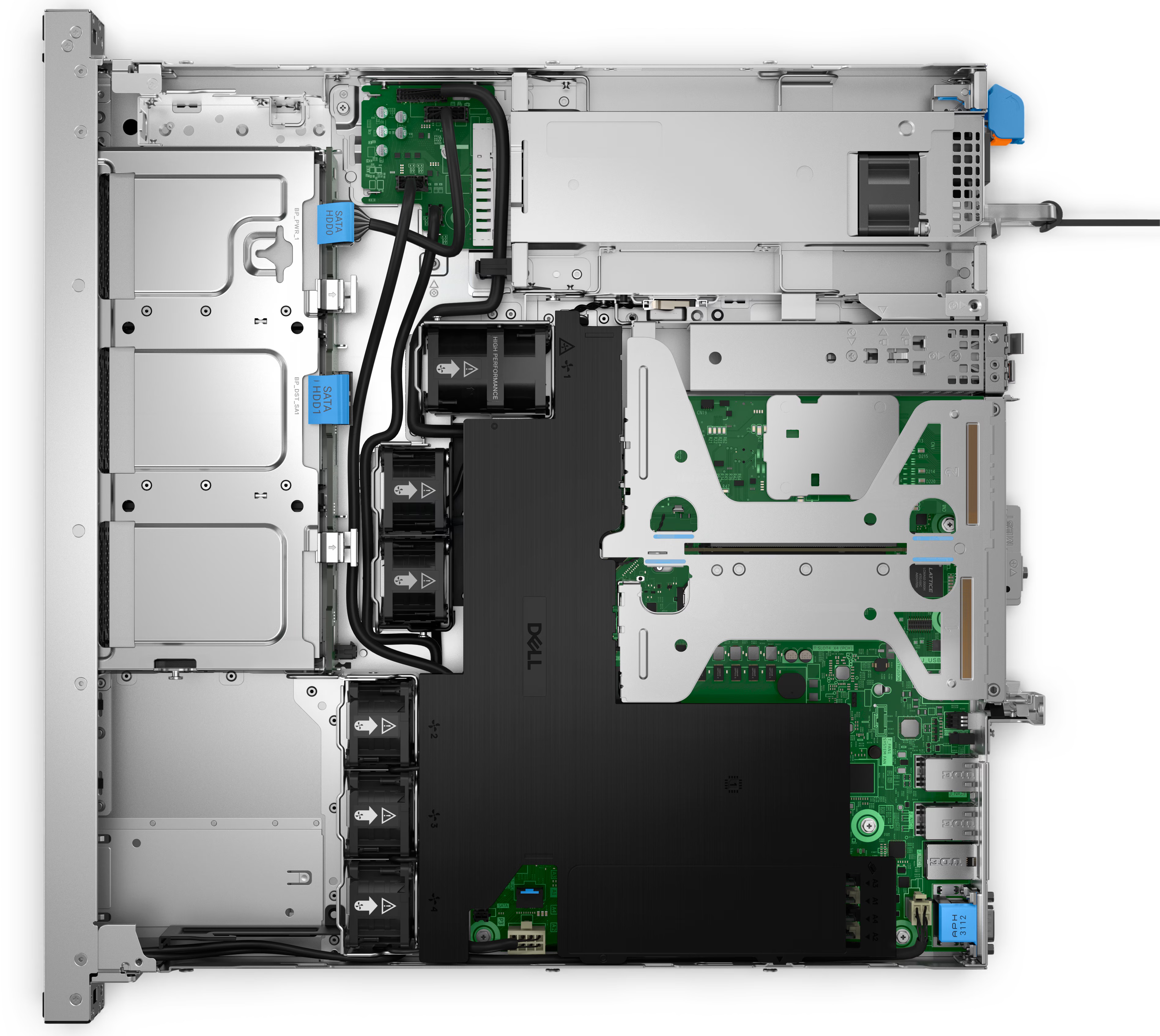 Сервер DELL PowerEdge R260 1U/ 2LFF/ E-2414/ 1x16GB UDIMM/ 1x2TB SATA/IDRAC9 Basic/ 1X700W/ Rails/1YWARR