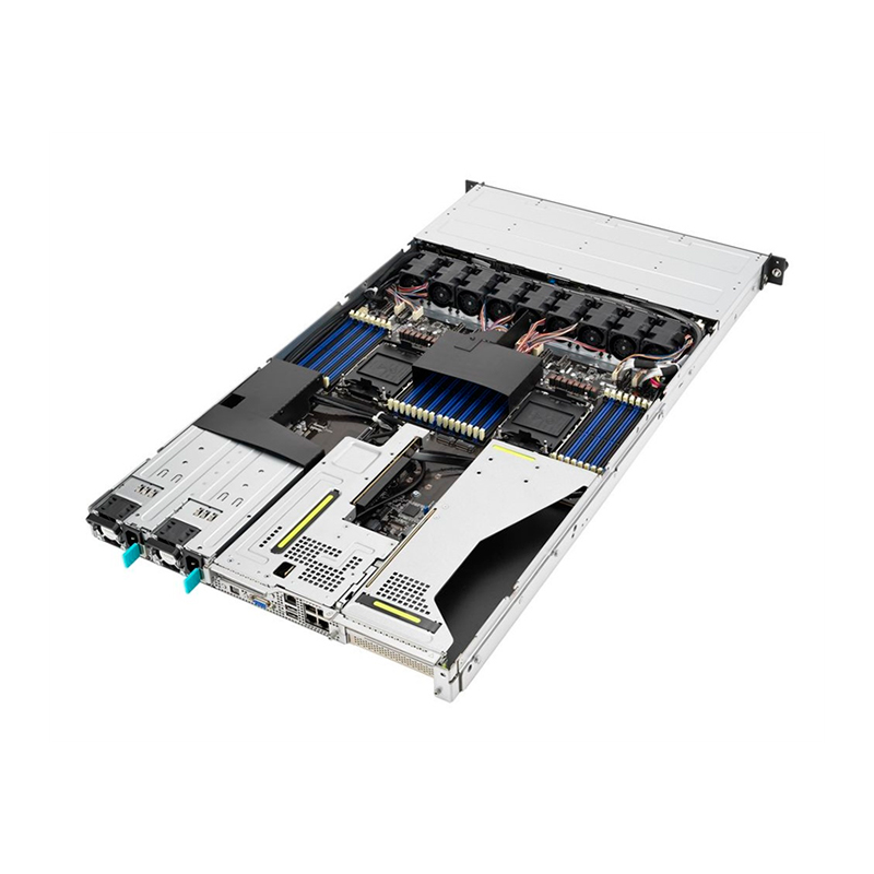 Сервер ASUS RS700-E11-RS4U, 1U, 2x LGA4677, 32xDIMM DDR5, 4x 3.5/2.5" hs SATA/SAS*/NVME, 2x M.2, Up to 3+1 PCIe slot (+-1 x OCP 3.0 ), 2x 10Gbe (X710) RJ45 port, 2x1200W, ASMB11-iKVM