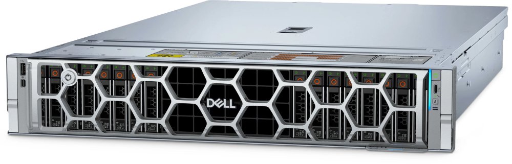 Сервер DELL PowerEdge R770 2U / 8SFF Universal/ 2x6747P/ 32x32GB RDIMM/ 2 x 480GB SATA RI / 4 x 2,4TB SAS HDD / H965i / ENT / Dual 3200W / ConnectX-6 Lx OCP / Emulex LPe37102 FC HBA FH/ Rails/ 1YWARR