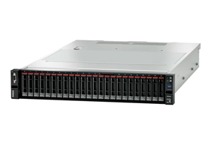 Сервер Lenovo ThinkSystem SR655 Rack 2U,1xEPYC 7702P 64C (2.0GHz/200W),16xDIMM DDR4 UP to 2TB,16xSFF SAS/SATA,2x25GbE SFP28,1x1100W,2x2.8m p/c,XCP PE w/3Yr SW, 7Z01S60900