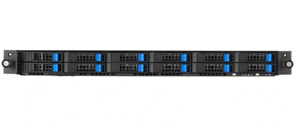 Сервер ASUS RS700-E11-RS12U /10G 1U,2xLGA4677, 32xDDR5 ECC RDIMM(max 4800Mhz),12 SFF NVMe/SATA/SAS, 2xM.2 slot 2280,2x10GbE-T, 3xPCI-E16/E8(g5)/OCP3, IPMI,rPS 2x1,6kW (80+ Tit.)