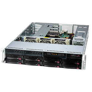 Серверная платформа Supermicro SuperServer 2U 521E-WR noCPU(1) 4th/5th Gen(MCC Carrier)/ noDIMM(8)/ 7x3,5", 1x2,5"/SFT-DCMS-Single/ 2x 1000W/ 1st config