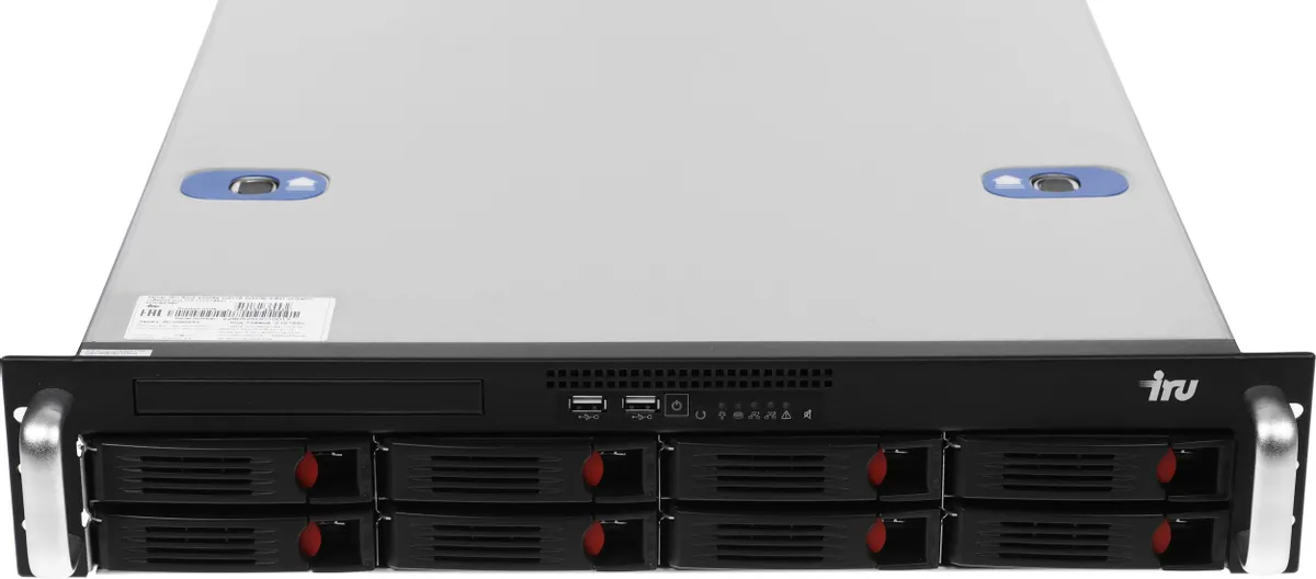 Сервер IRU Rock s2208e 2x6126 2x16Gb С621 AST2500 2xRJ45 1x800W w/o OS (2142571)