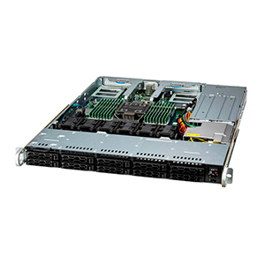 Серверная платформа Supermicro SuperServer 1U 111C-NR noCPU(1) 4th/5th Gen(MCC Carrier)/ 350W TDP/no DIMM(16)/ 4x NVMe Hybrid+ 6x SAS/SATA/ 2x1Gb/ SFT-DCMS-SINGLE/2x 860W/ 2nd config