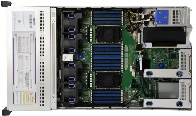 Серверная платформа SNR-SR2412LS Rack 2U, 2xXeon LGA4677, 32xDDR5/5600MHz(upto 8TB), 12xHDD LFF/SFF SATA/SAS + 2xSFF rear, 2x M.2 (2280 / 22110), noRAID, 8xPCIe 5.0/4.0, 2x1GbE, 2x1300W, Rails