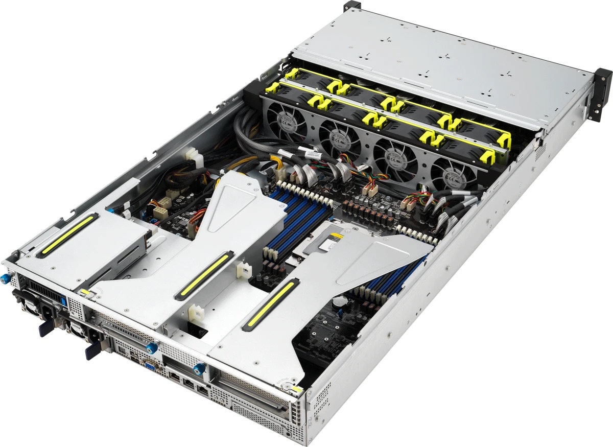 Серверная платформа ASUS RS521A-E12-RS24U/1G/2kW/16NVMe/FAN/RH/OCP/GPU