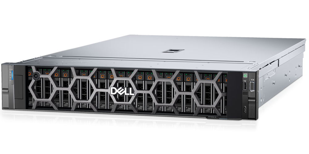 Сервер DELL PowerEdge R760 2U/ 24SFF(8 universal)/ 2x6548N/ 32x64GB RDIMM/ 2x3,84TB SAS RI/ PERC H755/ IDRAC9 ENT/ Dual 1100W / Br 57414 OCP/ Rails/ 1YWARR
