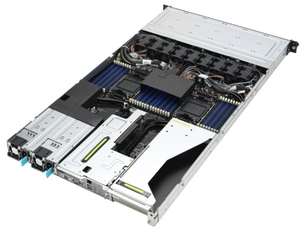 Сервер ASUS RS700-E11-RS12U /10G 1U,2xLGA4677, 32xDDR5 ECC RDIMM(max 4800Mhz),12 SFF NVMe/SATA/SAS, 2xM.2 slot 2280,2x10GbE-T, 3xPCI-E16/E8(g5)/OCP3, IPMI,rPS 2x1,6kW (80+ Tit.)