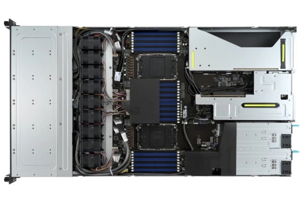 Сервер ASUS RS700-E11-RS12U /10G 1U,2xLGA4677, 32xDDR5 ECC RDIMM(max 4800Mhz),12 SFF NVMe/SATA/SAS, 2xM.2 slot 2280,2x10GbE-T, 3xPCI-E16/E8(g5)/OCP3, IPMI,rPS 2x1,6kW (80+ Tit.)