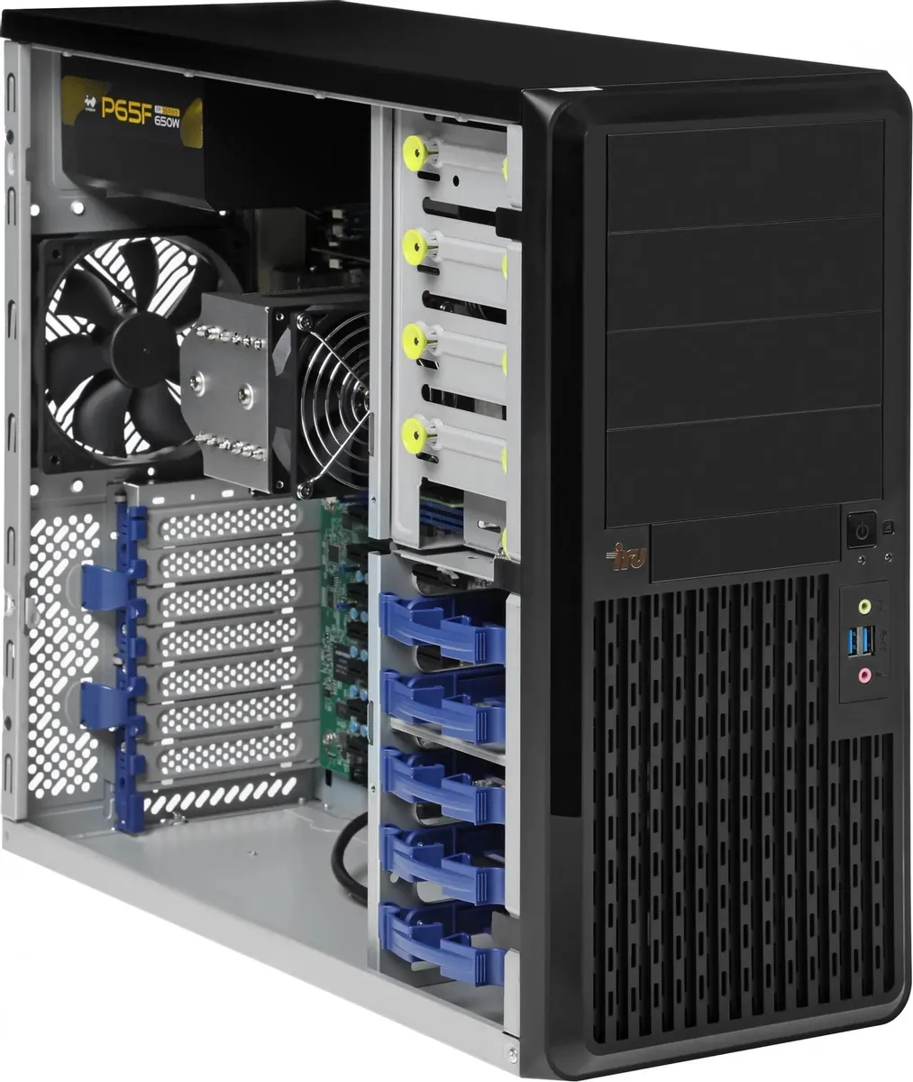 Сервер IRU Rock W9105P 1x6126 2x16Gb 1x500Gb M.2 SSD С621 AST2500 2x1Gb/s 1x650W w/o OS (2136363)