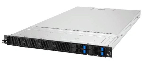 Серверная платформа ASUS RS501A-E12-RS4U, 1U, 1x SP5 LGA6096 (450W), 24x DDR5 6400 4800, 4x 2.5'' hsb SATA SAS* NVMe, 2 x M.2 PCIe SATA up to 22110, 3x PCIe x16* + 1x OCP3.0,  2x 1GbE Intel I350 LAN, PSU 1+1 1600W
