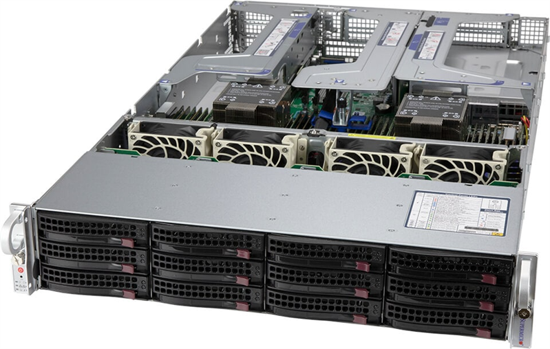 Серверная платформа Supermicro Super Server 2U 620U-TNR noCPU(2)Scalable/TDP 270W/no DIMM(32)/ SATARAID HDD(4)LFF+8(SFF)/2x10GbE SFP+(with transceiver) /2x2000W