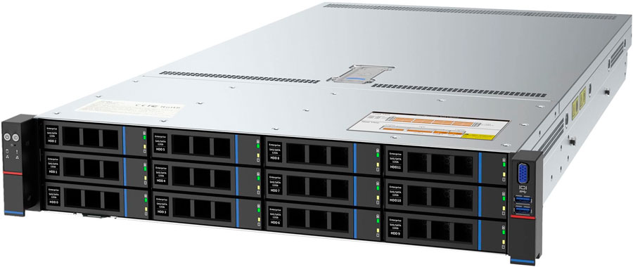 Сервер IRU Rock G2212P 2x6348 8x64Гб 2x480Гб 2.5 SSD SATA AST2500 1G 2P + 10G 4P SFP+ 2x1300Вт без OS (2033102)
