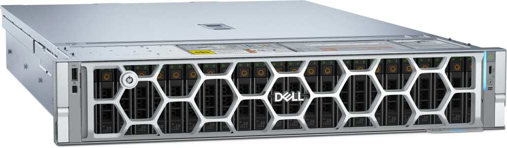 Сервер DELL PowerEdge R7725 2U/8SATA/SAS/NVMe/2x9275F/2x32GB/965I/1x480GB SATA/2x3,2TB NVMe MU/2x1500W/BR 57414 OCP/ BOSS N1 2x480GB/RC4/bezel/noTPM/IDRAC10 ENT/rails/1YWARR