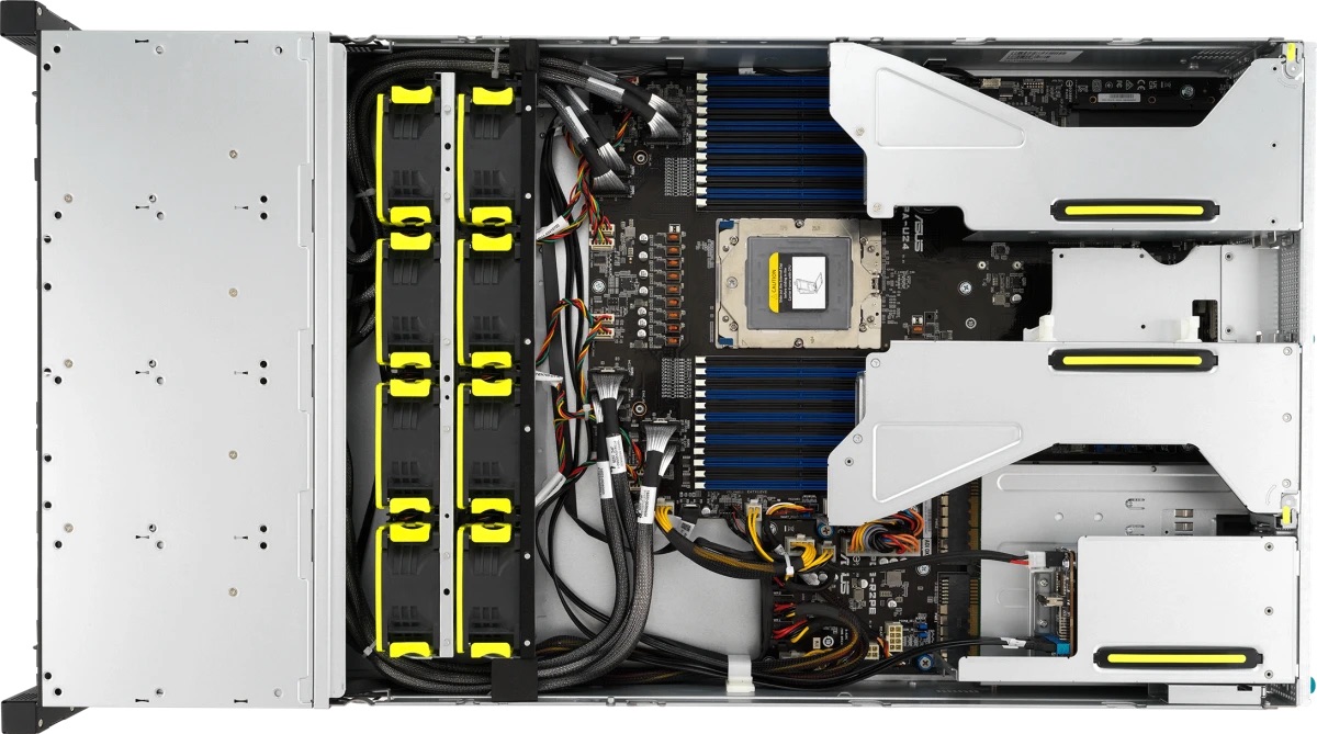 Серверная платформа ASUS RS521A-E12-RS24U/1G/2kW/16NVMe/FAN/RH/OCP/GPU