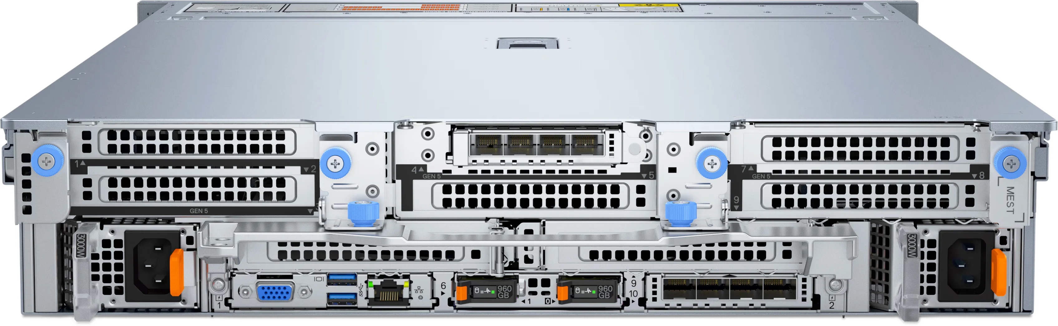 Сервер DELL PowerEdge R770 2U / 8SFF Universal/ 2x6747P/ 32x32GB RDIMM/ 2 x 480GB SATA RI / 4 x 2,4TB SAS HDD / H965i / ENT / Dual 3200W / ConnectX-6 Lx OCP / Emulex LPe37102 FC HBA FH/ Rails/ 1YWARR
