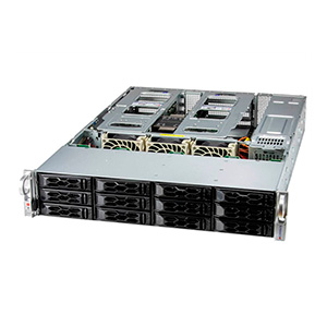 Серверная платформа Supermicro SuperServer 2U 521C-NR noCPU(1) 4th/5th Gen(MCC Carrier)/ noDIMM(16)/ 12x3,5"/ 2x1Gb/ SFT-DCMS-SINGLE/ 2x1200W/1st config