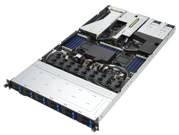 Сервер ASUS RS700-E11-RS12U /10G 1U,2xLGA4677, 32xDDR5 ECC RDIMM(max 4800Mhz),12 SFF NVMe/SATA/SAS, 2xM.2 slot 2280,2x10GbE-T, 3xPCI-E16/E8(g5)/OCP3, IPMI,rPS 2x1,6kW (80+ Tit.)