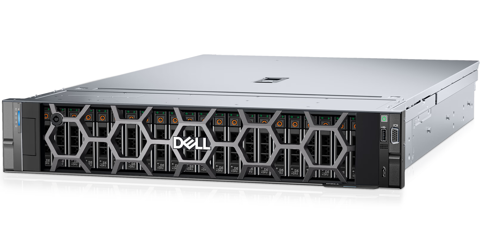 Сервер DELL PowerEdge R760 2U/ 24SFF(8 universal)/ 2x6548N/ 32x64GB RDIMM/ 2x3,84TB SAS RI/ PERC H755/ IDRAC9 ENT/ Dual 1100W / Br 57414 OCP/ Rails/ 1YWARR