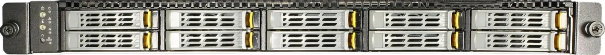Серверная платформа YADRO 1U X2-105/10xSFF/2x4214R/2x32GB DDR4-2933/2xM.2 240Gb/1Gbe/2x800W/2x1,5m C13-C14/Rails/3YWty9x5